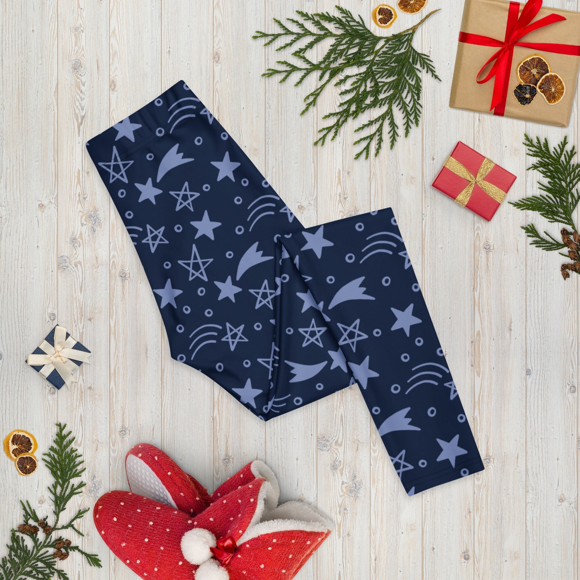 Blue Star Pattern Leggings for Women - SMIZE By RachelSMIZE By Rachel