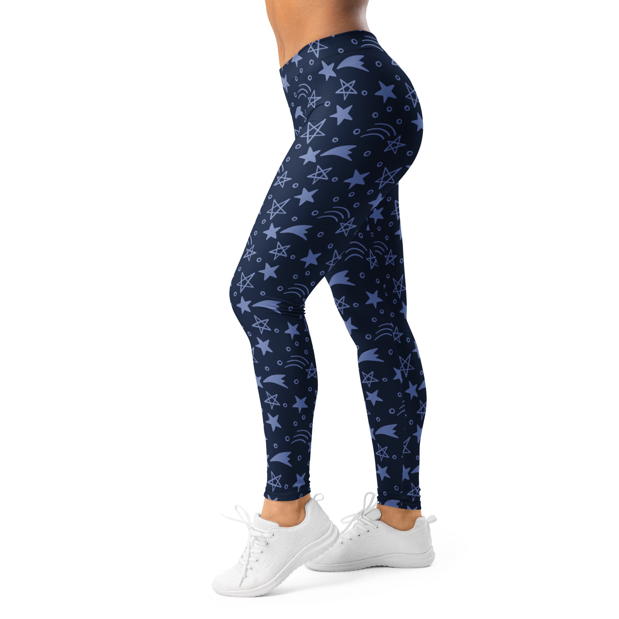 Blue Star Pattern Leggings for Women - SMIZE By RachelSMIZE By Rachel