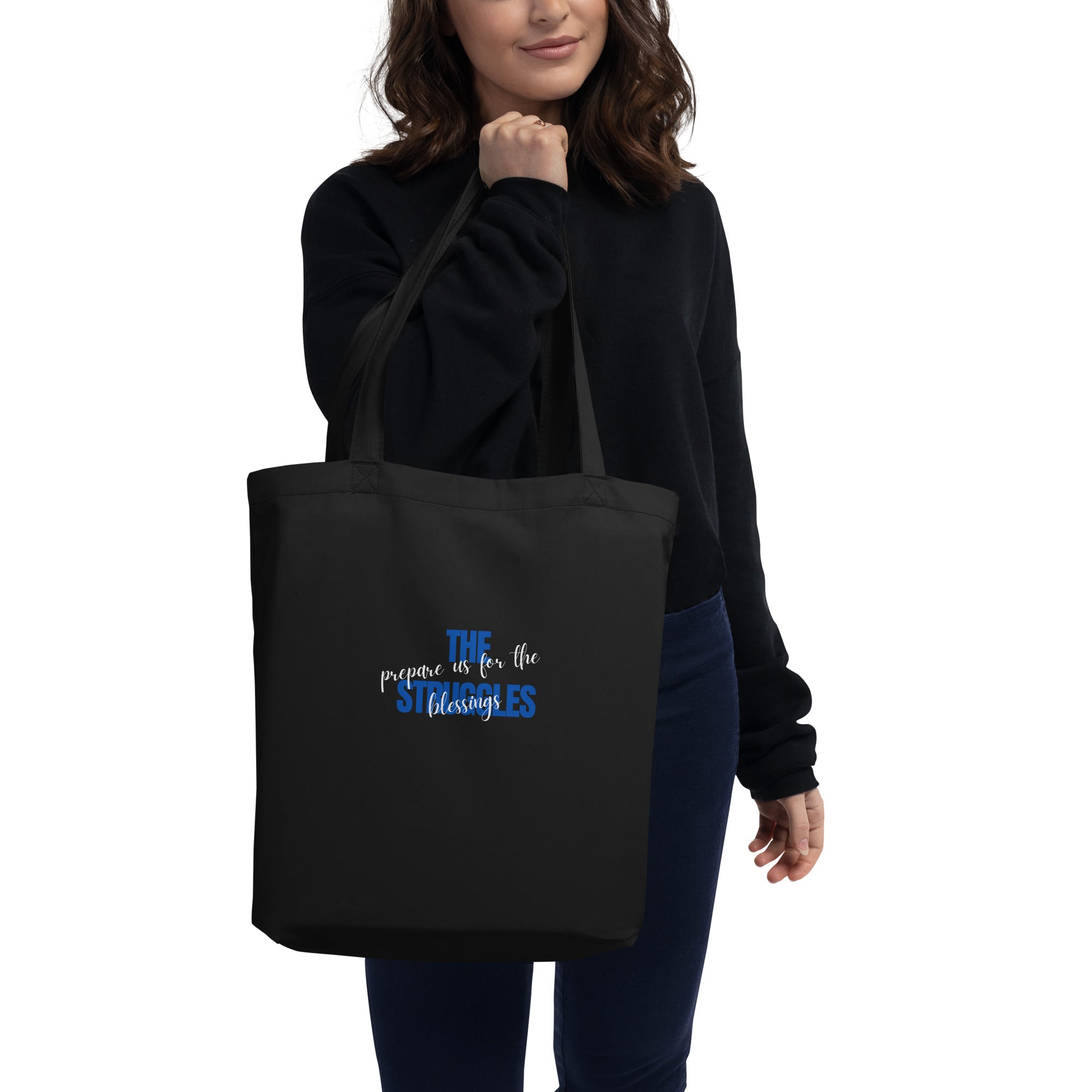Eco Tote Bag - Blessings from Struggles - SMIZE By RachelSMIZE By Rachel