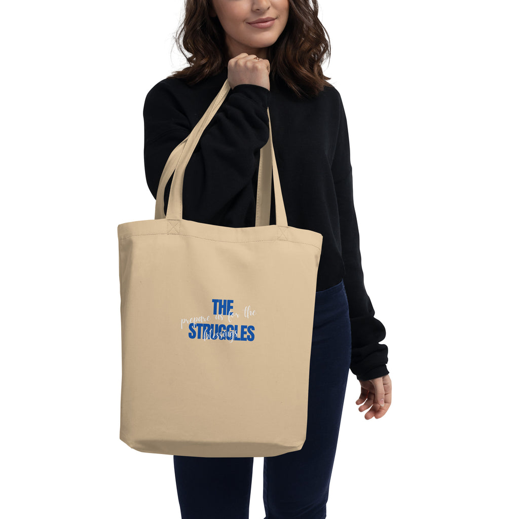 Eco Tote Bag - Blessings from Struggles - SMIZE By RachelSMIZE By Rachel