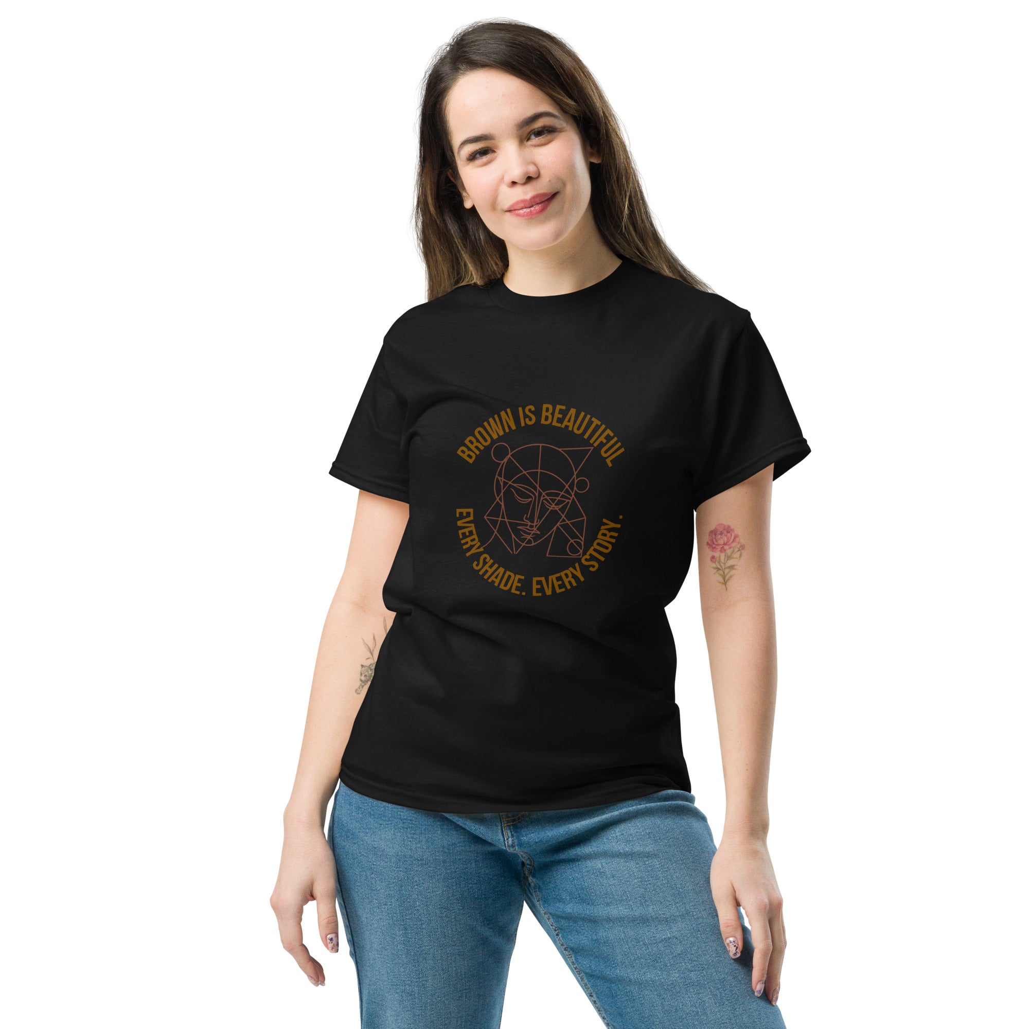 Unisex classic tee - Brown Is Beautiful - SMIZE By RachelSMIZE By Rachel