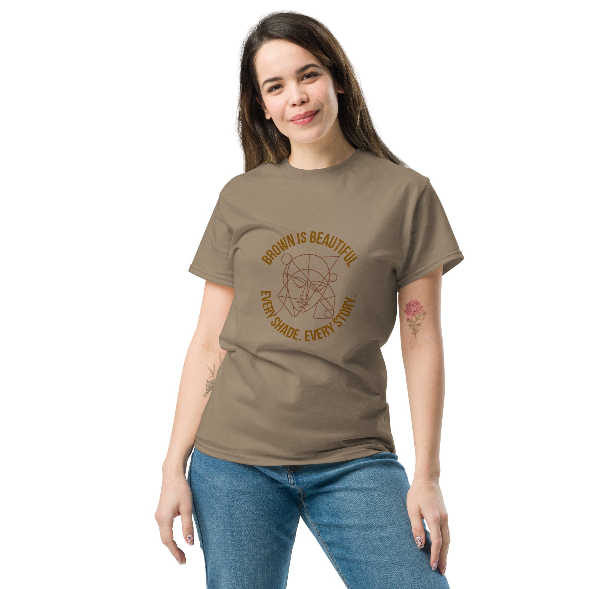 Unisex classic tee - Brown Is Beautiful - SMIZE By RachelSMIZE By Rachel