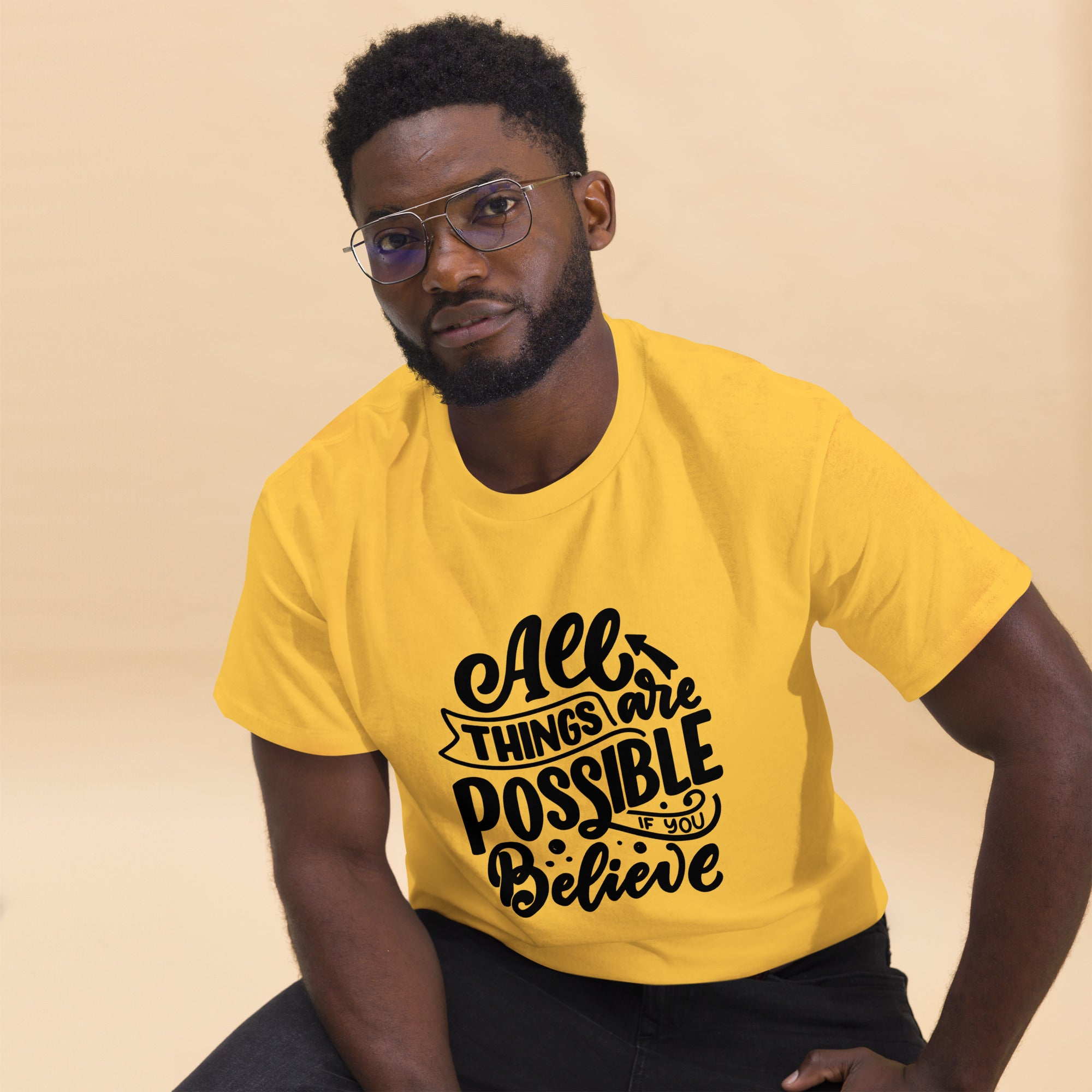 Unisex classic tee - All Things Are Possible - SMIZE By RachelSMIZE By Rachel