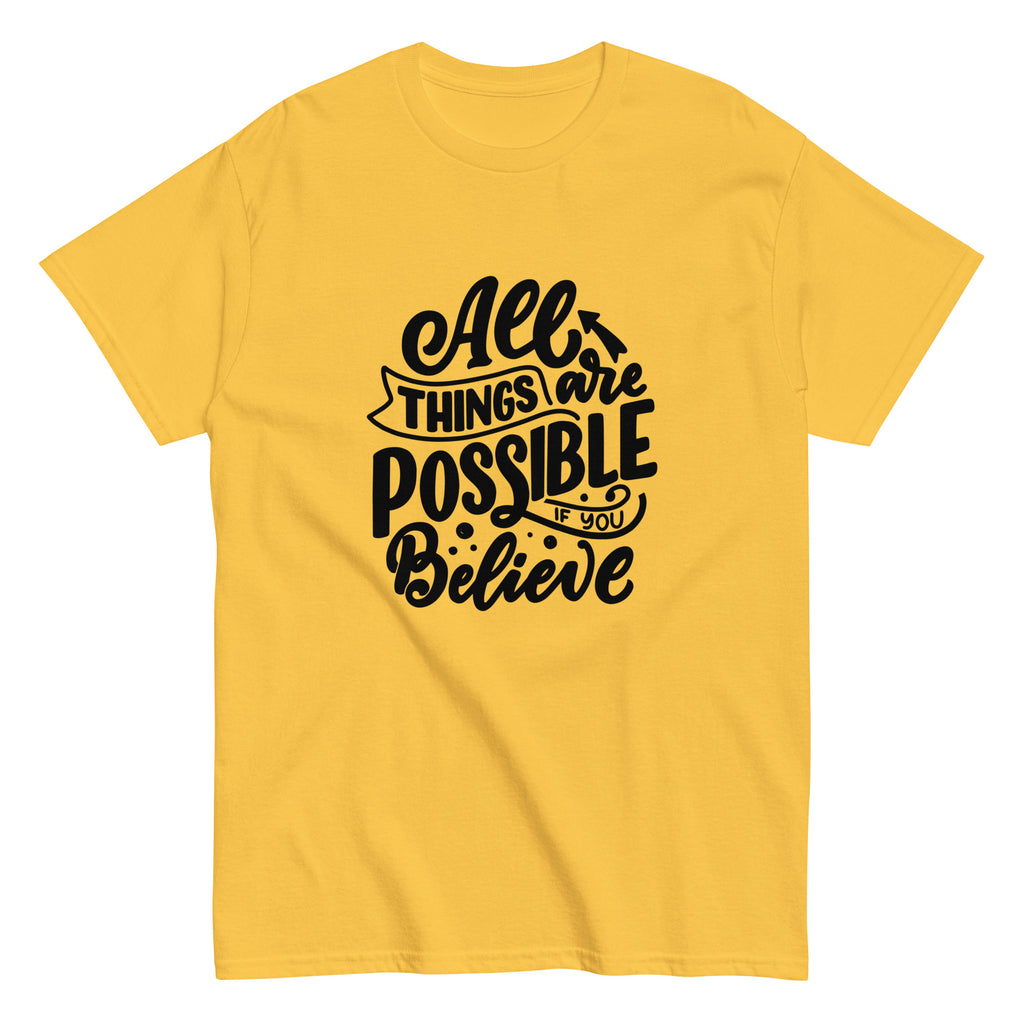 Unisex classic tee - All Things Are Possible - SMIZE By RachelSMIZE By Rachel