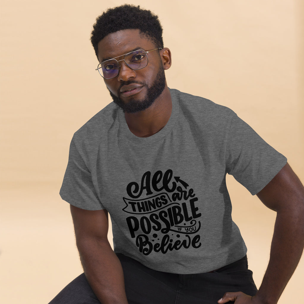 Unisex classic tee - All Things Are Possible - SMIZE By RachelSMIZE By Rachel