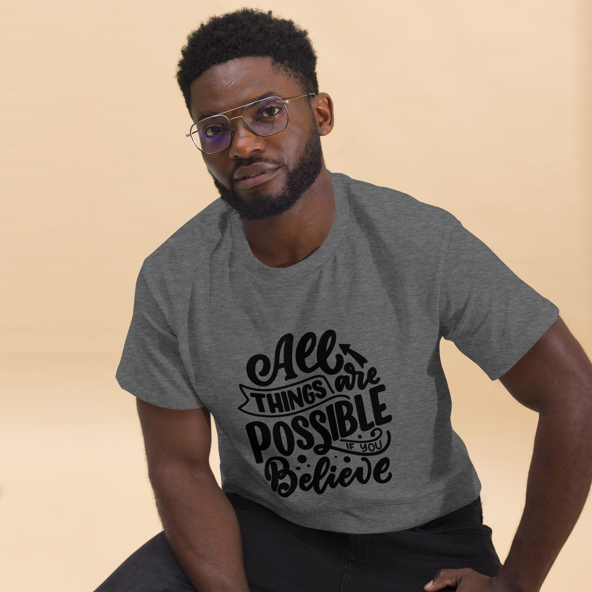 Unisex classic tee - All Things Are Possible - SMIZE By RachelSMIZE By Rachel
