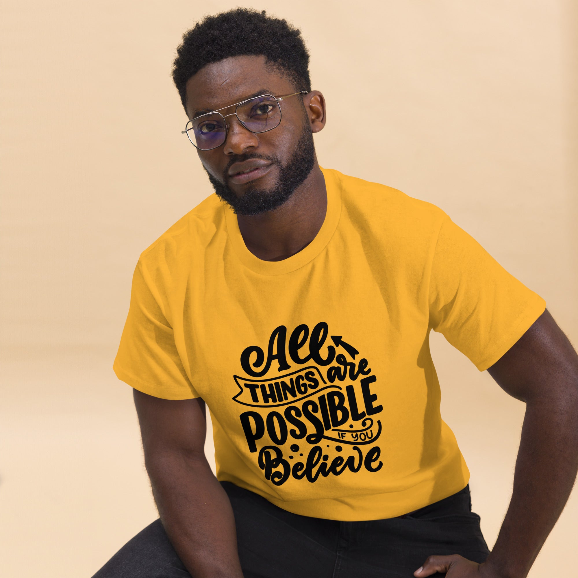 Unisex classic tee - All Things Are Possible - SMIZE By RachelSMIZE By Rachel