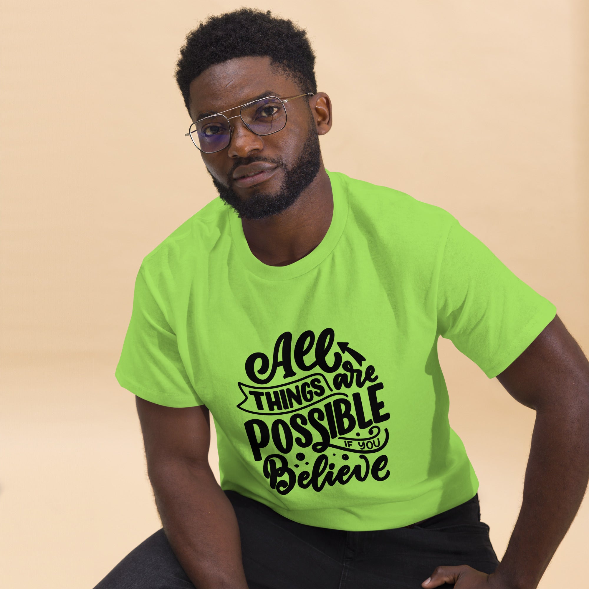 Unisex classic tee - All Things Are Possible - SMIZE By RachelSMIZE By Rachel