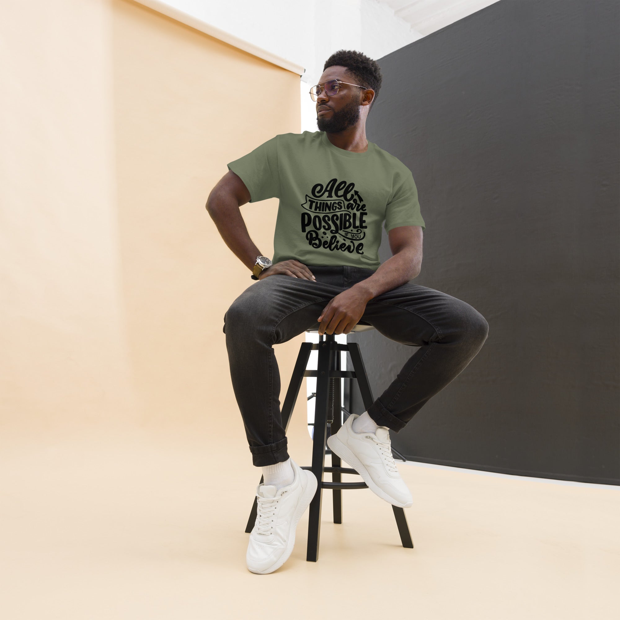 Unisex classic tee - All Things Are Possible - SMIZE By RachelSMIZE By Rachel
