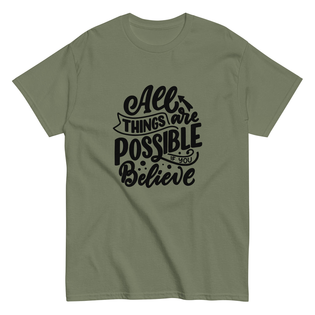 Unisex classic tee - All Things Are Possible - SMIZE By RachelSMIZE By Rachel