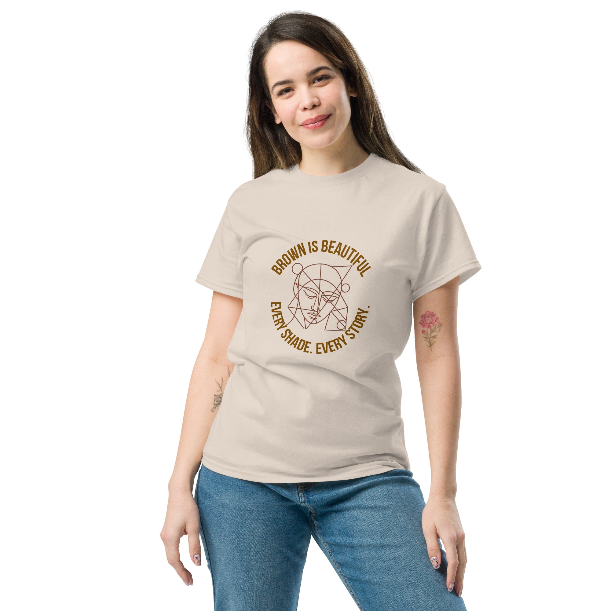 Unisex classic tee - Brown Is Beautiful - SMIZE By RachelSMIZE By Rachel