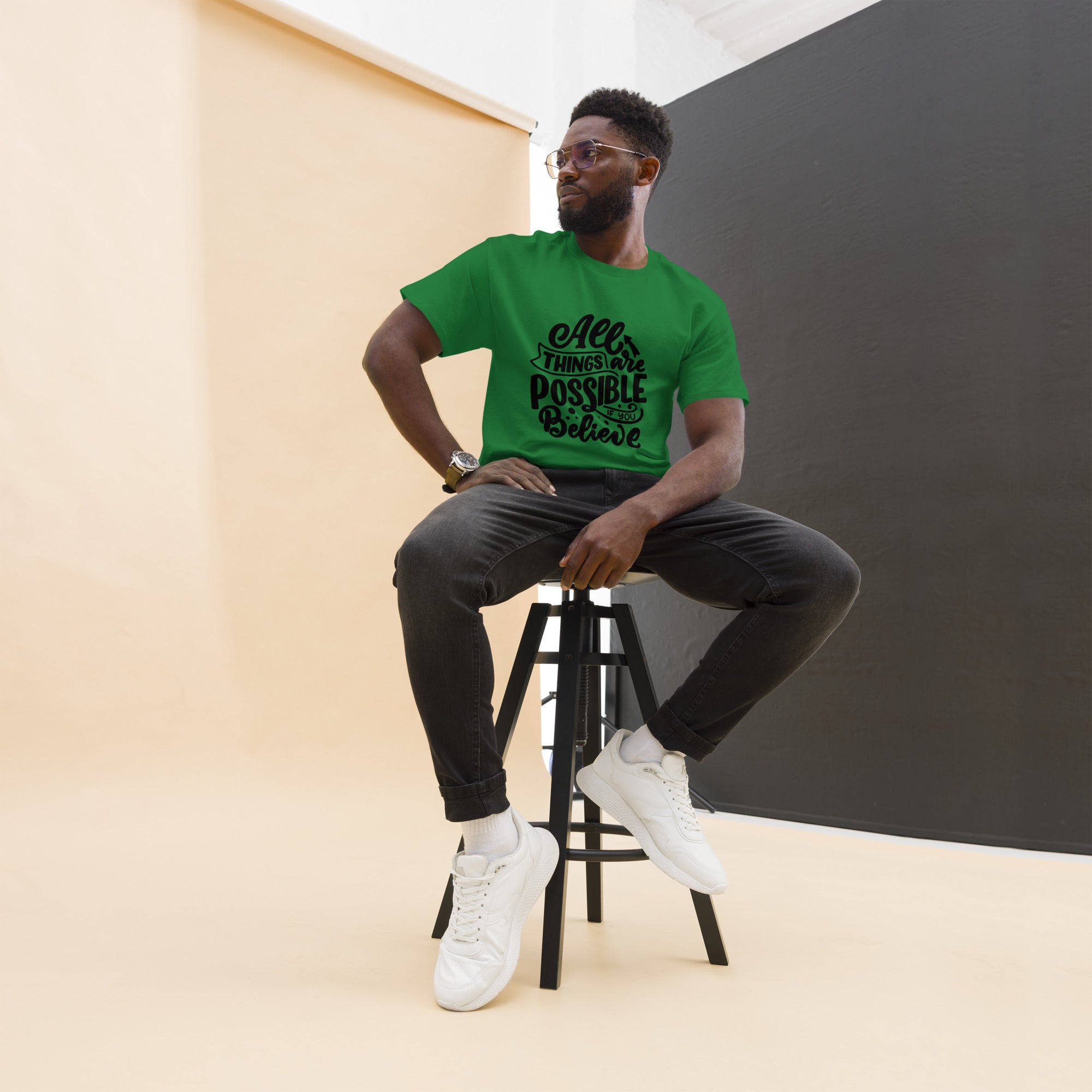 Unisex classic tee - All Things Are Possible - SMIZE By RachelSMIZE By Rachel
