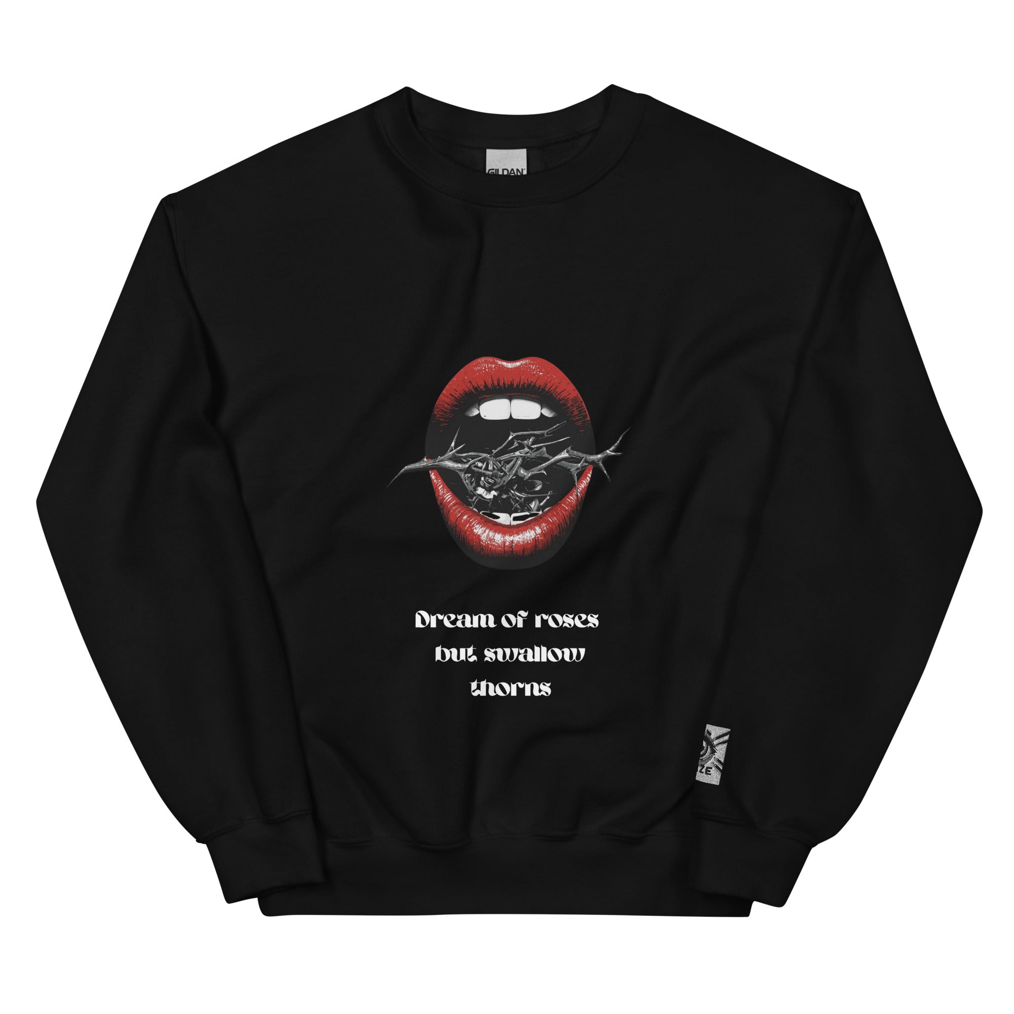 Unisex Sweatshirt - Dream of Roses But Swallow Thorns - SMIZE By RachelSMIZE By Rachel