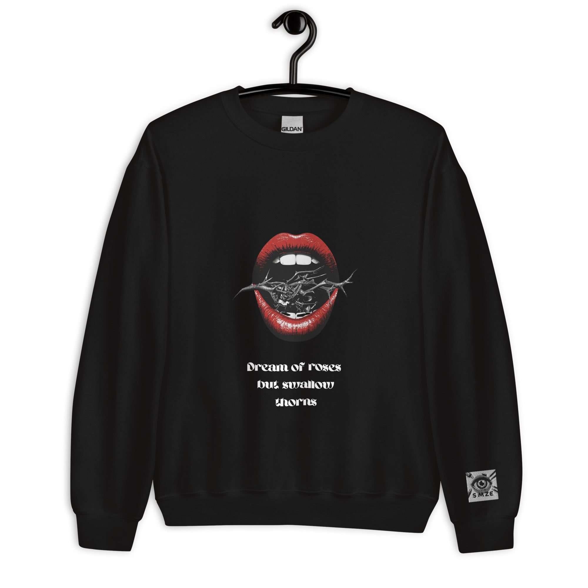 Unisex Sweatshirt - Dream of Roses But Swallow Thorns - SMIZE By RachelSMIZE By Rachel