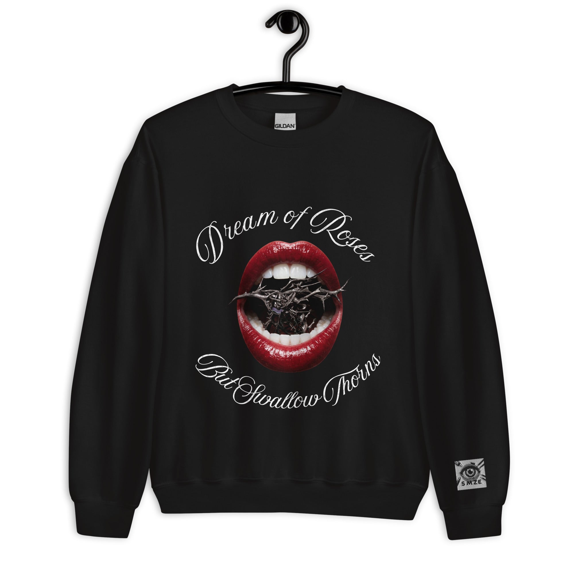 Unisex Sweatshirt-Dream of Roses But Swallow Thorns - SMIZE By RachelSMIZE By Rachel