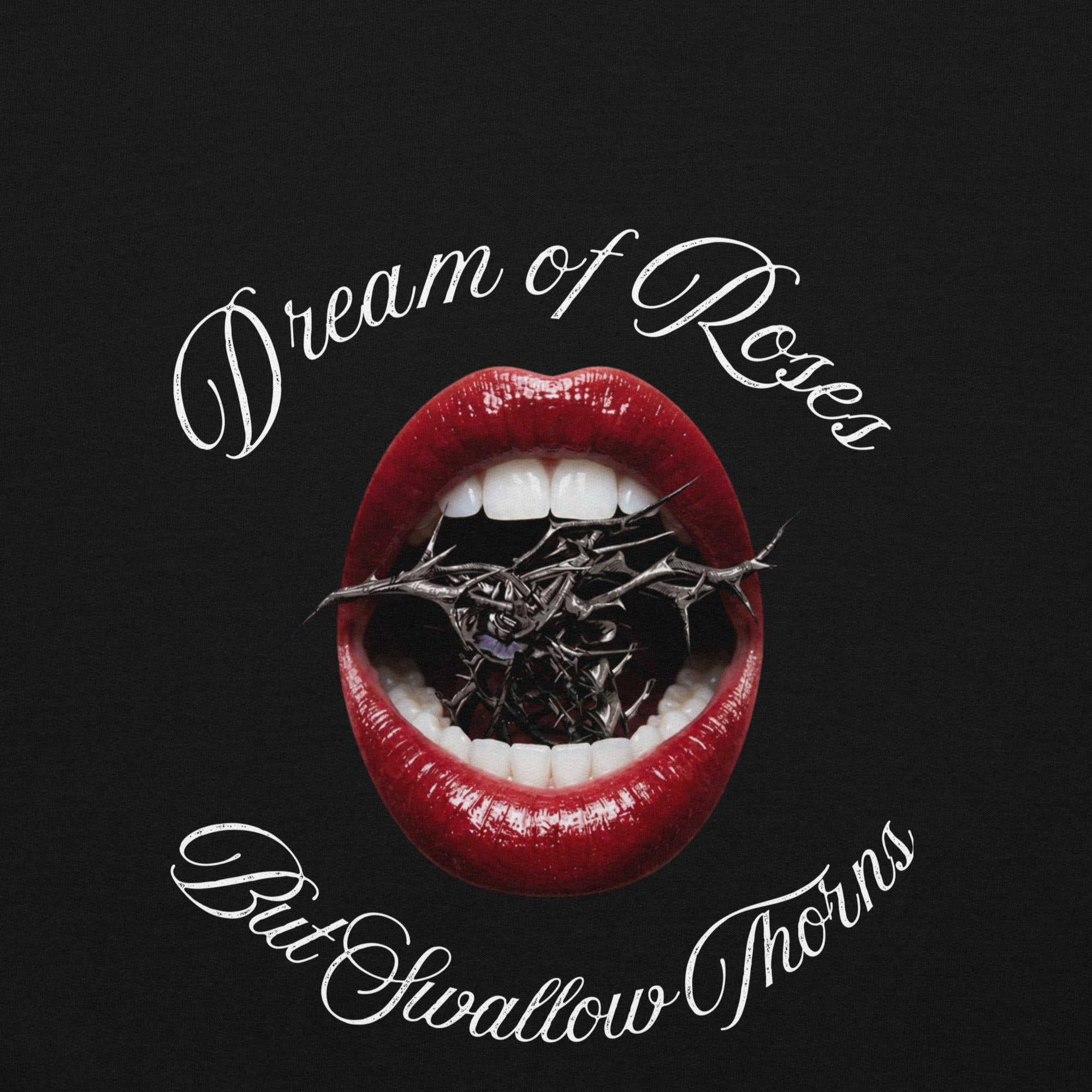 Unisex Sweatshirt-Dream of Roses But Swallow Thorns - SMIZE By RachelSMIZE By Rachel