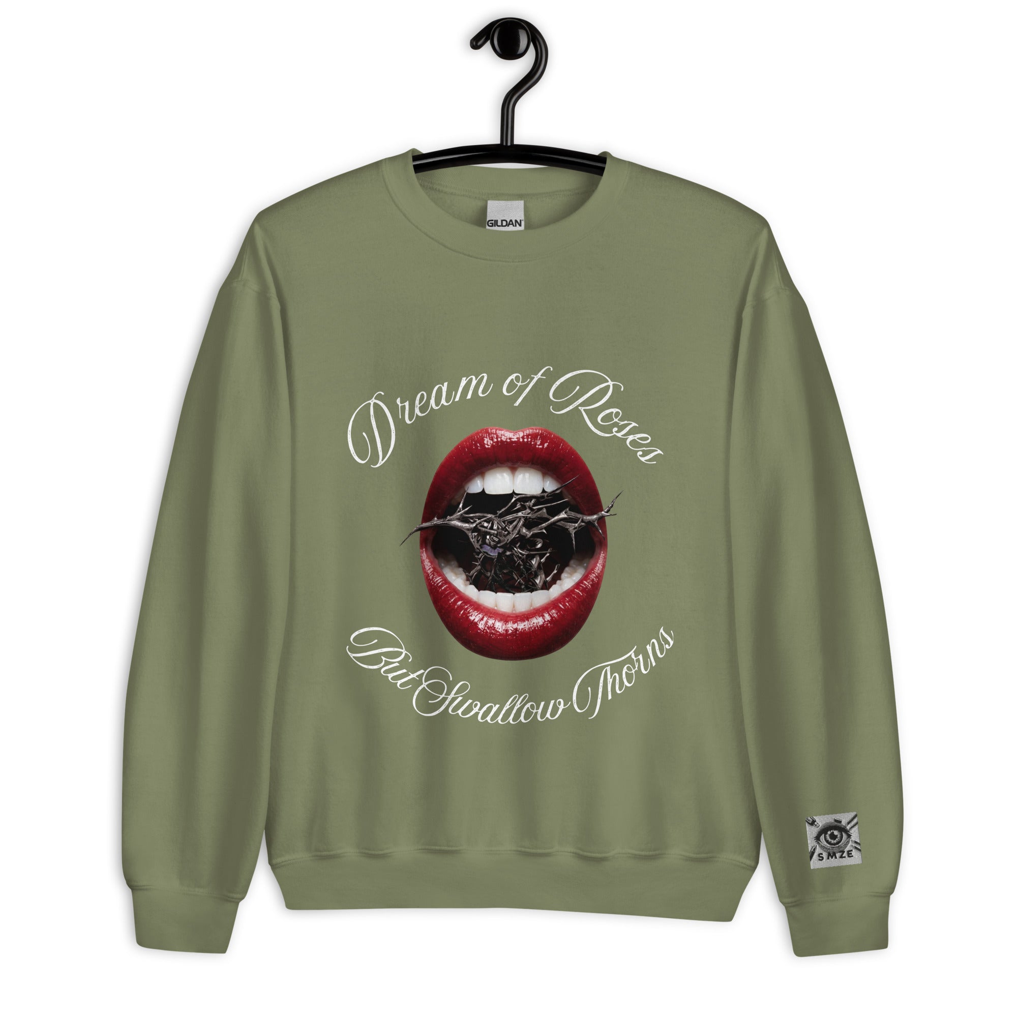 Unisex Sweatshirt-Dream of Roses But Swallow Thorns - SMIZE By RachelSMIZE By Rachel