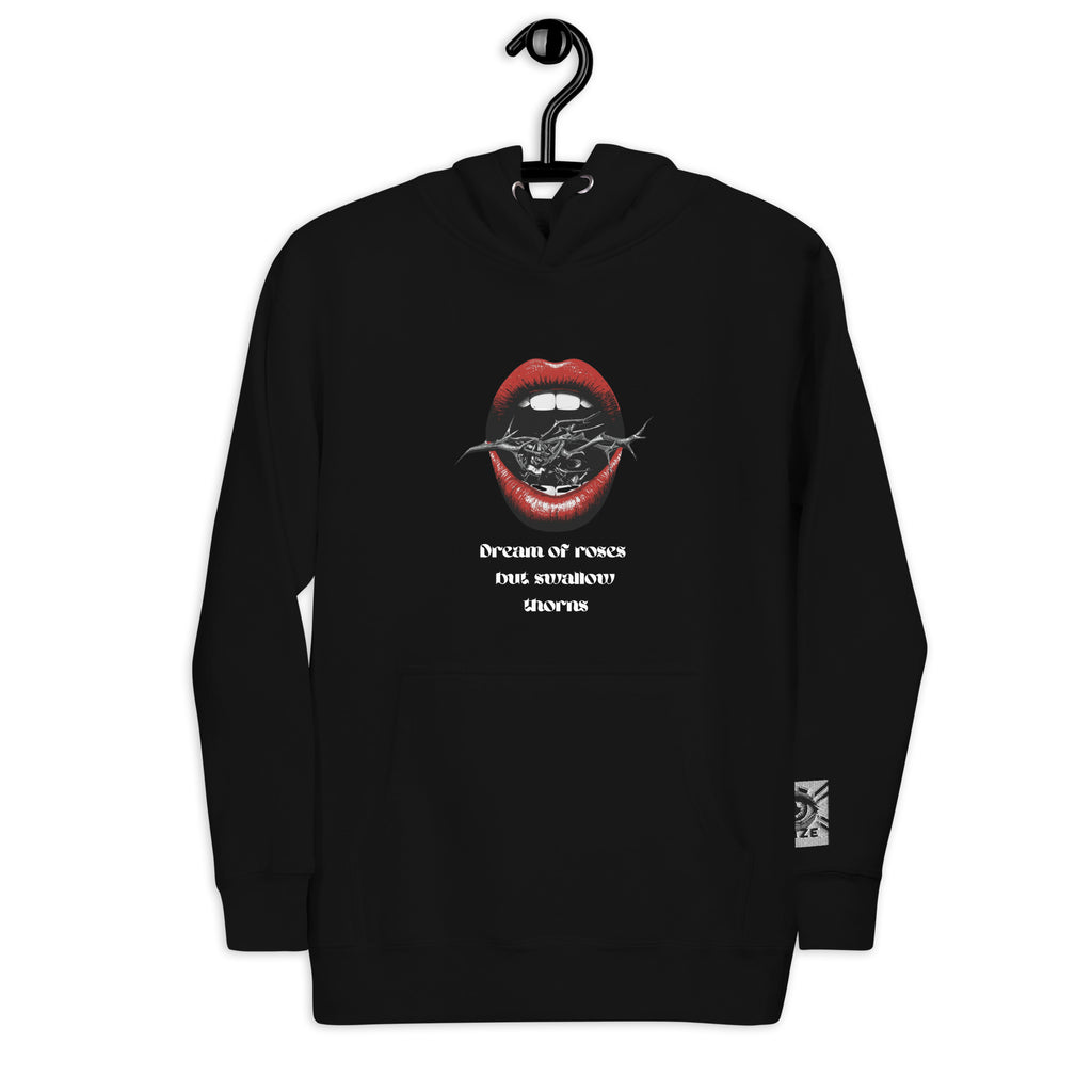 Unisex Hoodie - Dream of Roses But Swallow Thorns - SMIZE By RachelSMIZE By Rachel