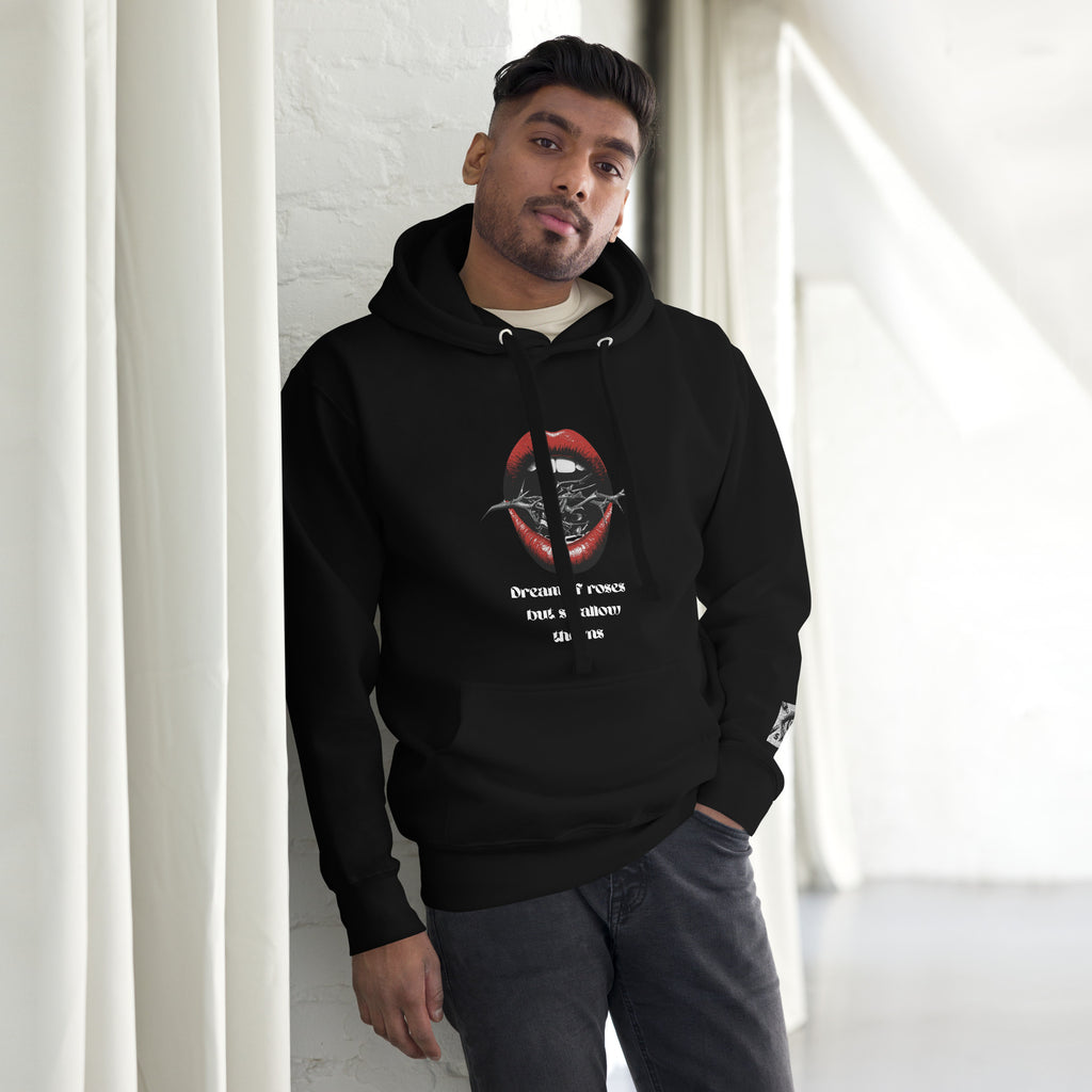 Unisex Hoodie - Dream of Roses But Swallow Thorns - SMIZE By RachelSMIZE By Rachel