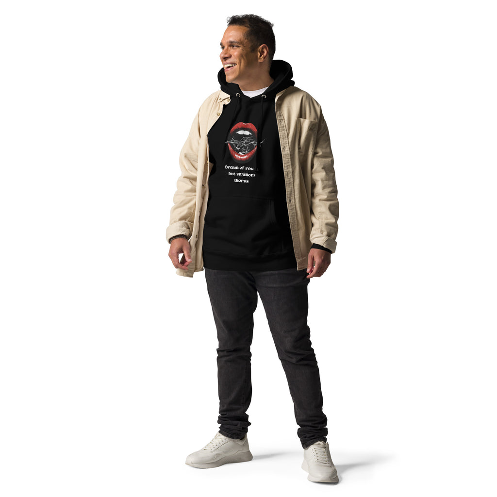 Unisex Hoodie - Dream of Roses But Swallow Thorns - SMIZE By RachelSMIZE By Rachel