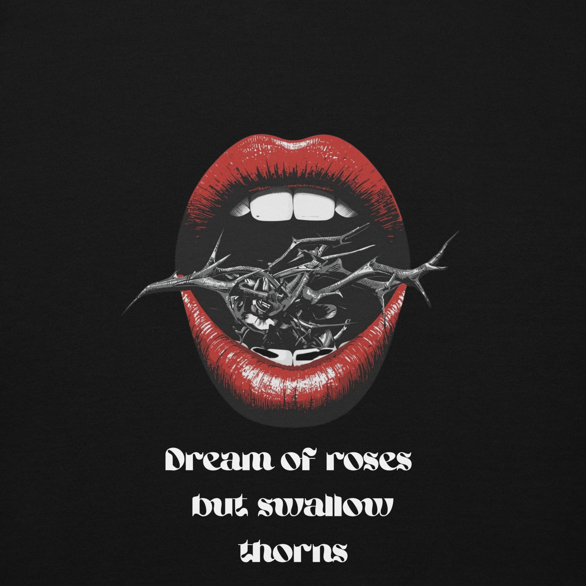 Unisex Hoodie - Dream of Roses But Swallow Thorns - SMIZE By RachelSMIZE By Rachel