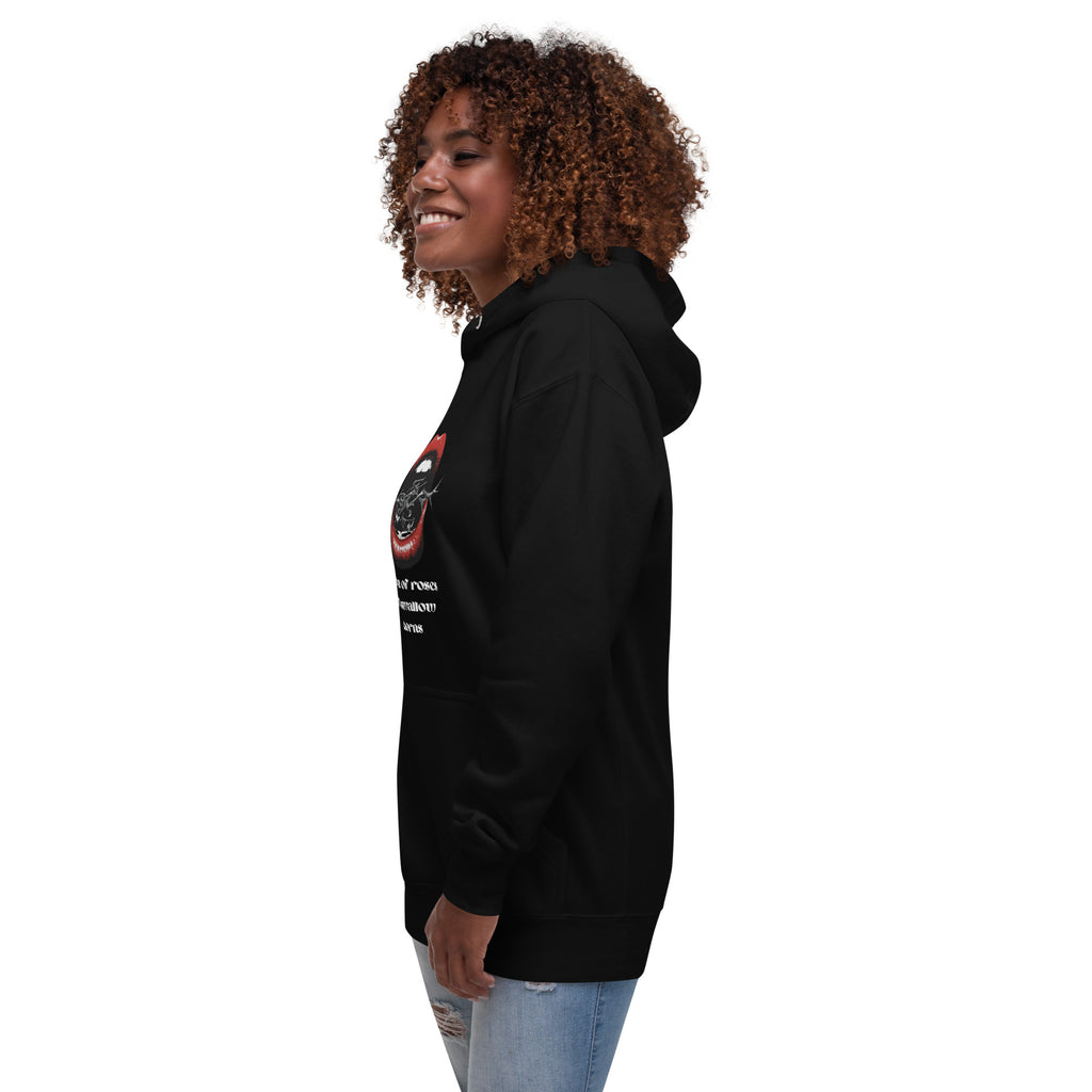 Unisex Hoodie - Dream of Roses But Swallow Thorns - SMIZE By RachelSMIZE By Rachel
