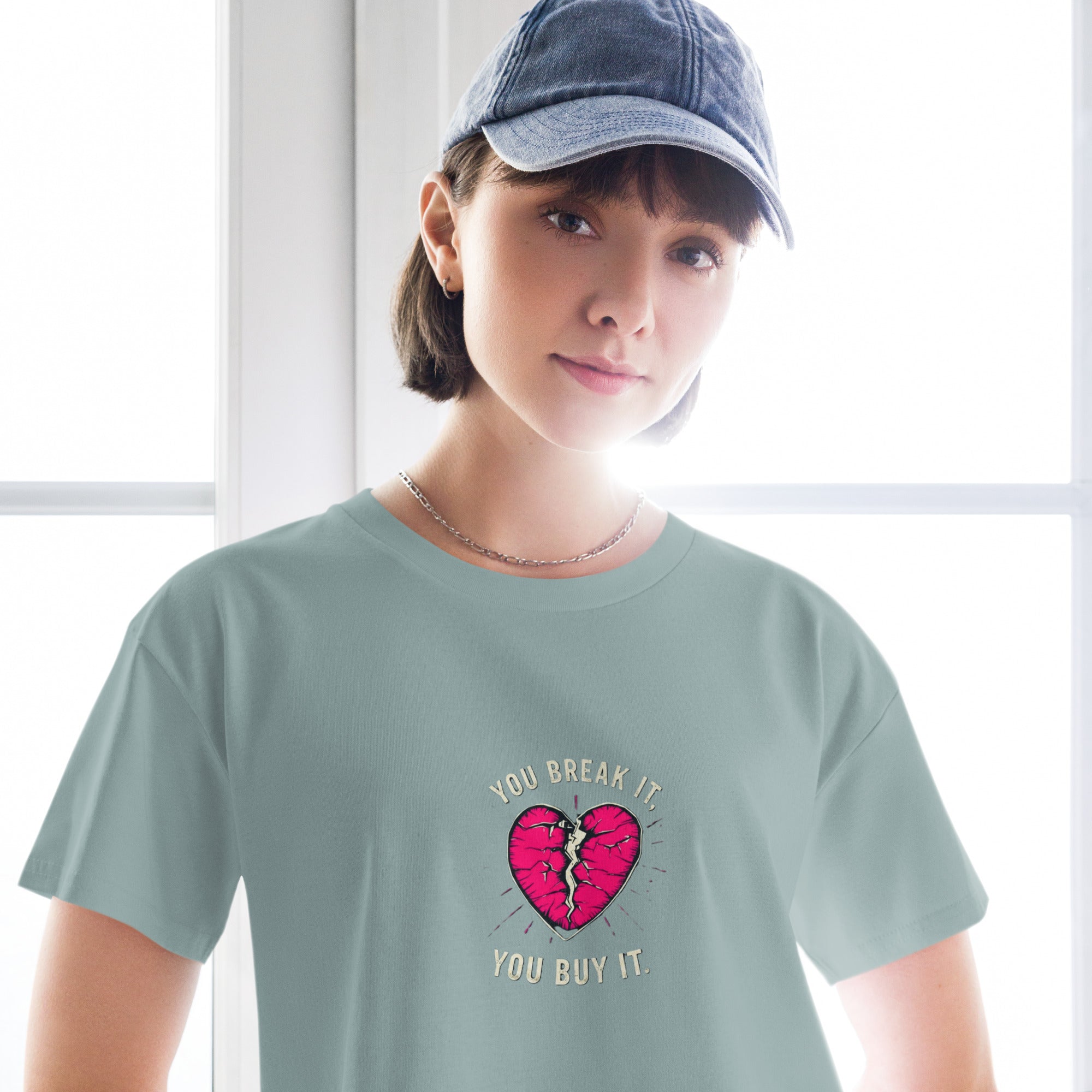 Women’s crop top-You Break It You Buy It - SMIZE By RachelSMIZE By Rachel