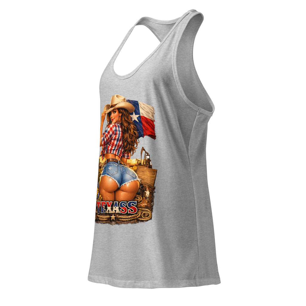 Women’s fitted racerback tank top-TEXASS Tank - SMIZE By RachelSMIZE By Rachel